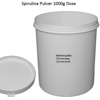 Spirulina Pulver konfektioniert