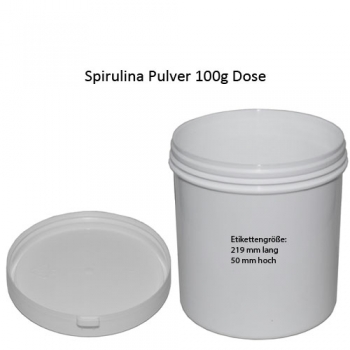 Spirulina Pulver konfektioniert