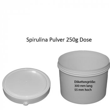 Spirulina Pulver konfektioniert