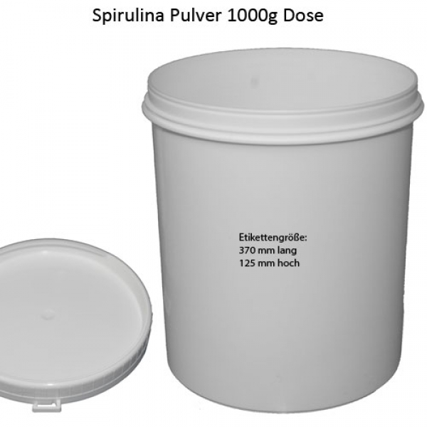 Spirulina Pulver konfektioniert