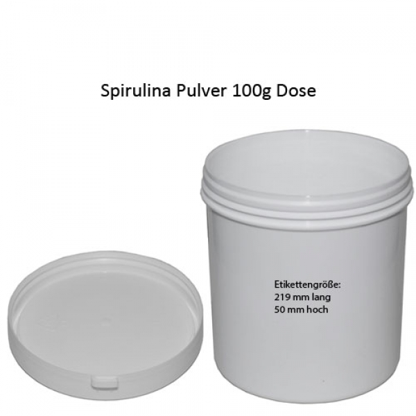 Spirulina Pulver konfektioniert