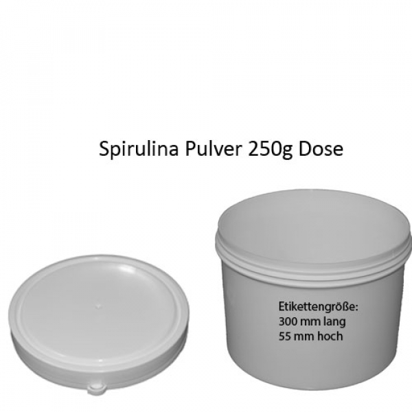Spirulina Pulver konfektioniert