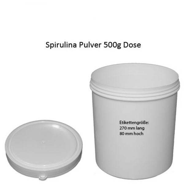 Spirulina Pulver konfektioniert